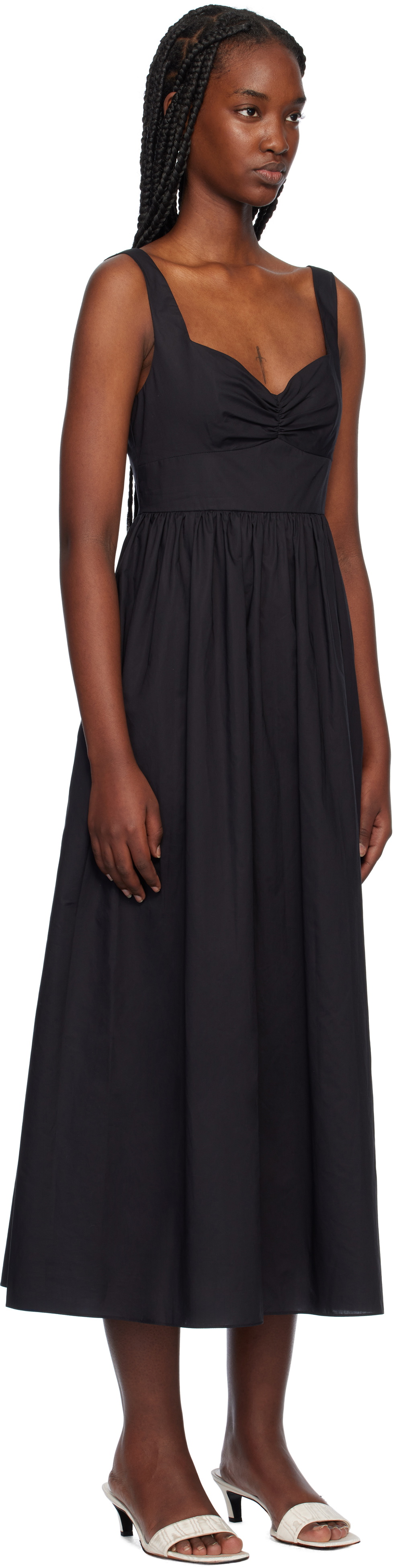 Matteau Black Bralette Midi Dress