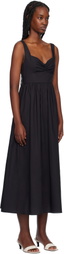 Matteau Black Bralette Midi Dress