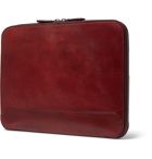 Berluti - Au Grand Jour Polished-Leather Pouch - Red