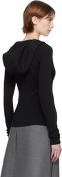 Fax Copy Express Black V-Neck Hoodie