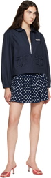 Sandy Liang Navy Necco Jacket