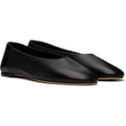 TOTEME Black Slip Nappa Ballerina Flats