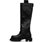 Rick Owens Black Tower Knee Pull-On Gabe Tall Boots