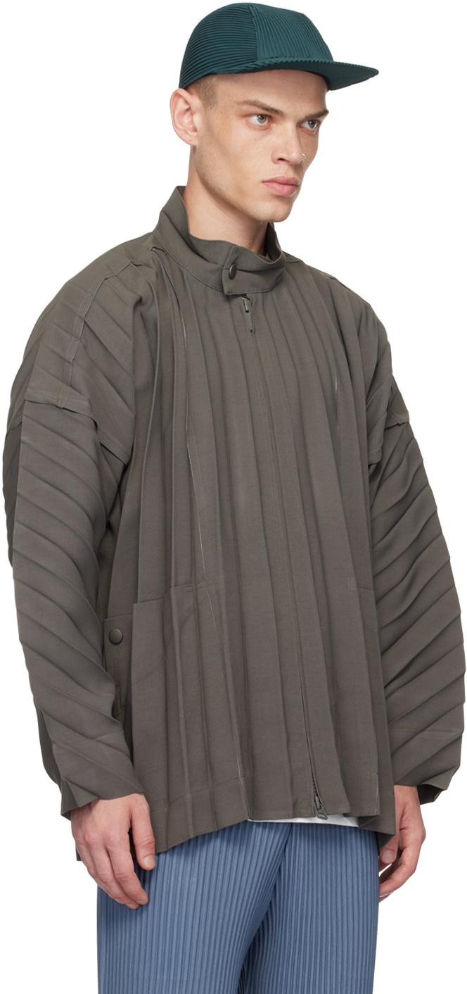 HOMME PLISSÉ ISSEY MIYAKE Gray Edge Coat Homme Plisse Issey Miyake