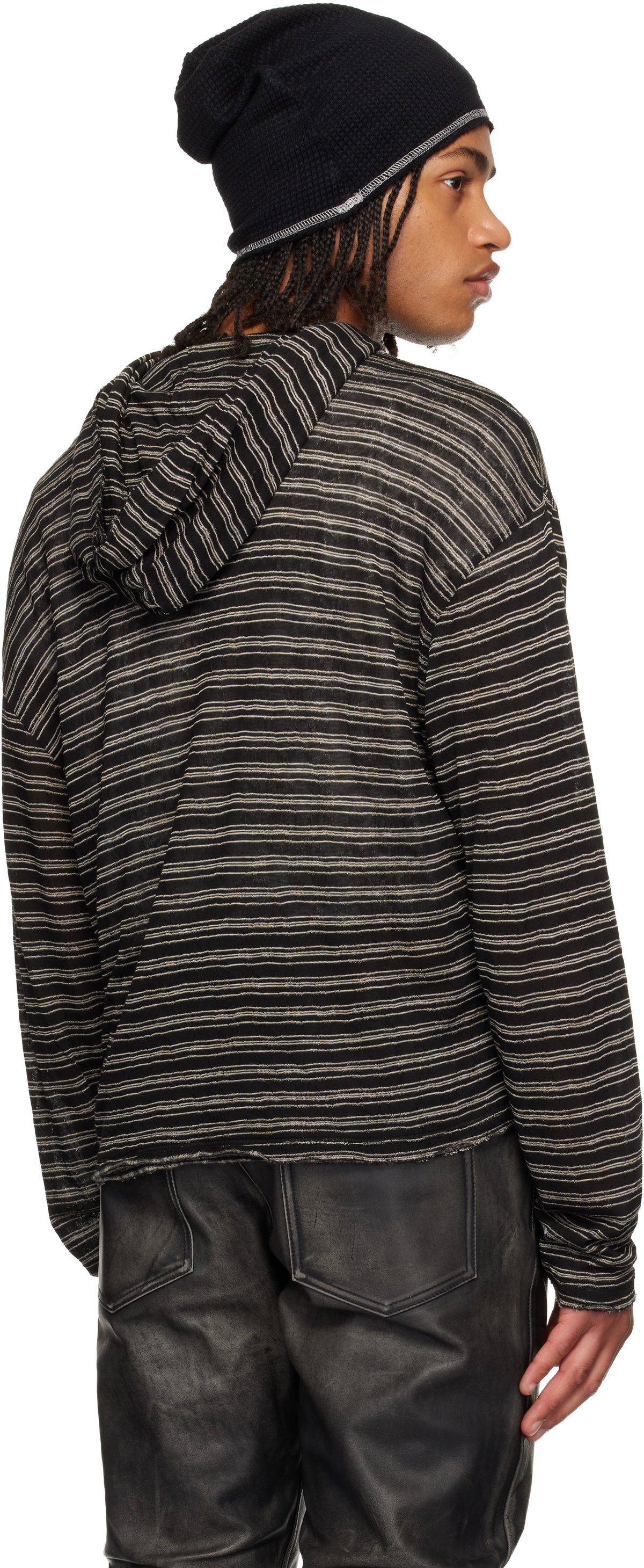 424 Black Layering Hoodie