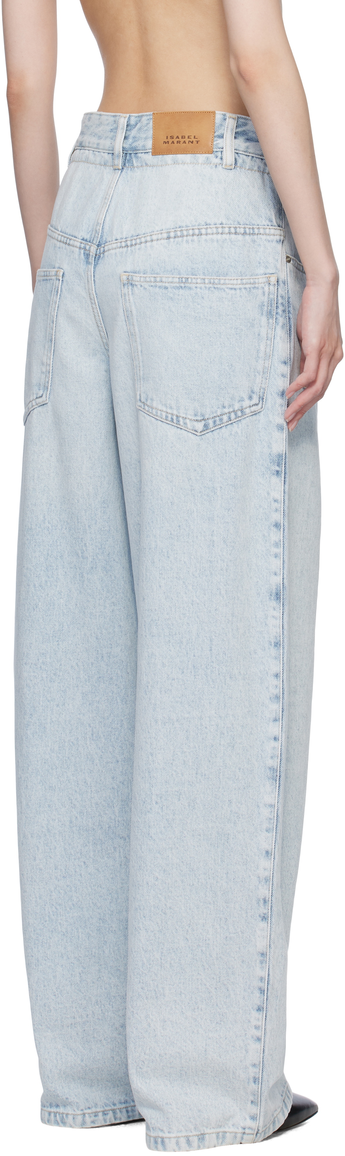 デニム・ジーパン MARANT ETOILE 'Rachelle' jeans Light Blue RACHELLE PANTS Woman light blue | ISABEL MARANT Official