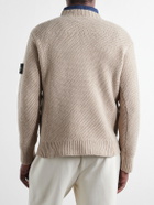 Stone Island - Basket-Stitch Wool-Blend Sweater - Brown