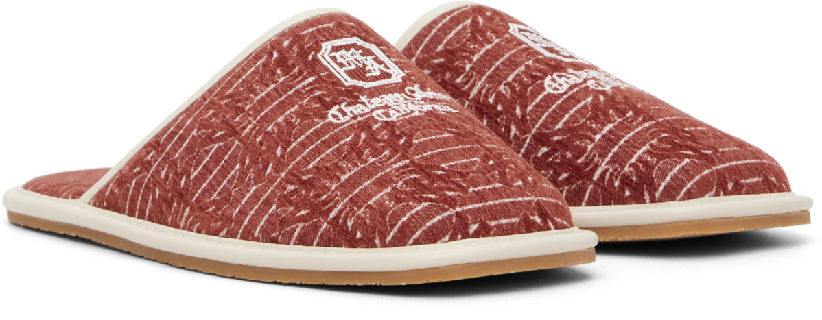 AMIRI Red 'Chateau Amiri' MA Slippers