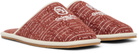 AMIRI Red 'Chateau Amiri' MA Slippers