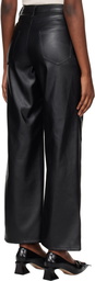 KIMHĒKIM Black Label Wide Fit Faux-Leather Pants