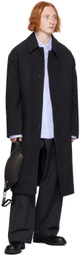 Juun.J Gray Herringbone Coat