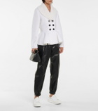 Alexander McQueen Wool-blend peplum jacket
