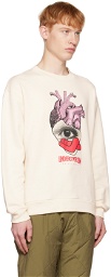 Undercoverism Off-White Heart Sweatshirt