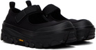 AMOMENTO Black Strap Mary Jane Slippers