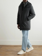 Zegna - Quilted Padded Shell Hooded Down Jacket - Black