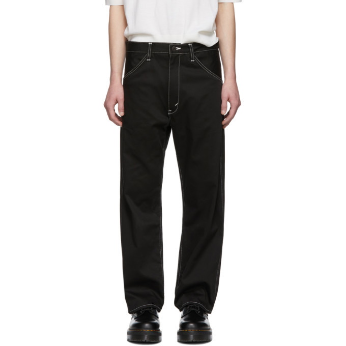 Photo: Junya Watanabe Black Cotton Twill Trousers