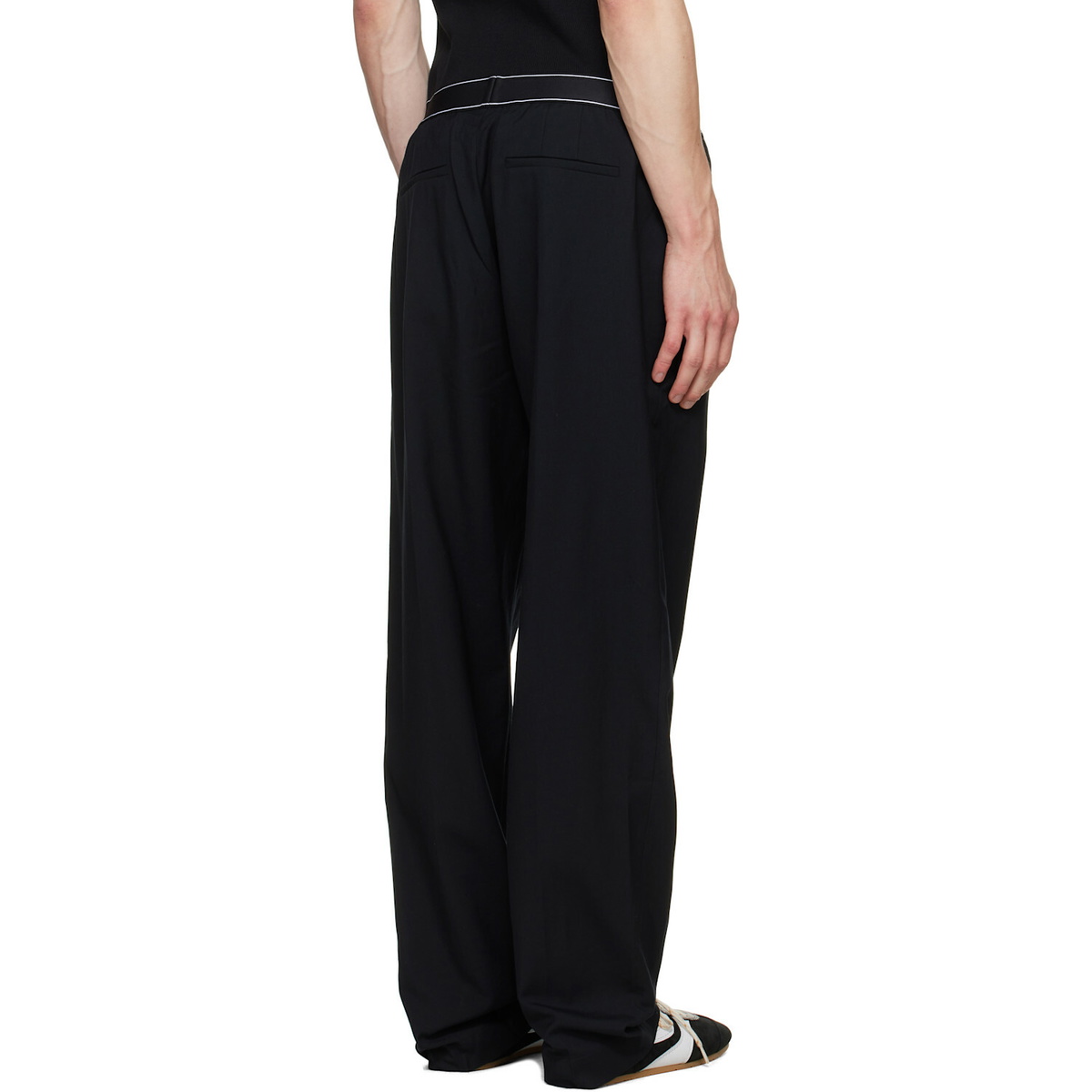 Casablanca Black Wool Sports Trousers