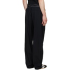 Casablanca Black Wool Sports Trousers