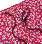 Thorsun - Charvet Mid-Length Printed Swim Shorts - Red