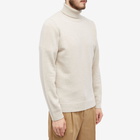 Norse Projects Men's Kirk Merino Lambswool Roll Neck Knit in Oatmeal