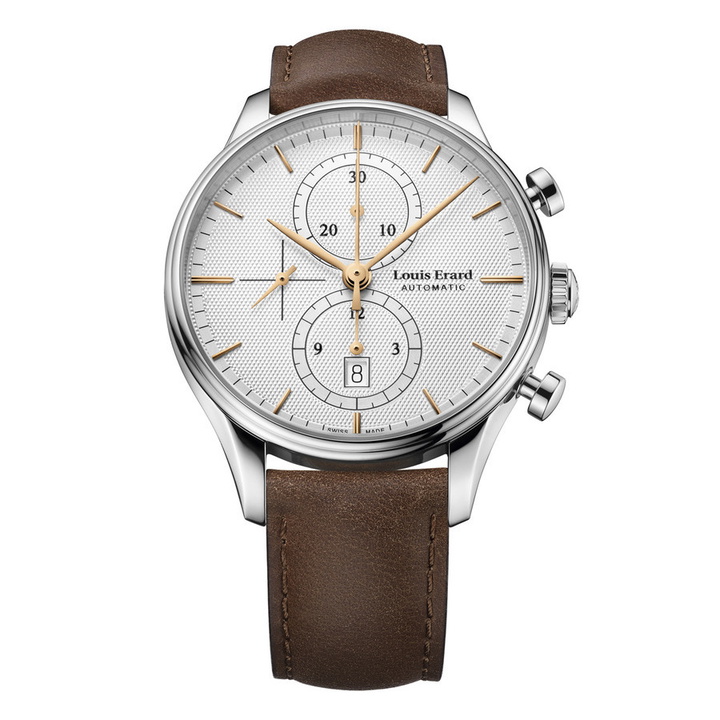 Photo: Louis Erard Heritage Chronograph Automatic Silver Dial Mens Watch 78289AA31.BVA01