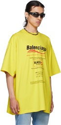 Balenciaga Yellow Dry Cleaning Boxy T-Shirt