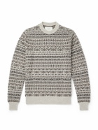 Purdey - Vigo Slim-Fit Fair Isle Wool Sweater - Neutrals