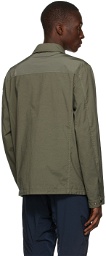 C.P. Company Green Taylon P Mixed Overshirt Jacket