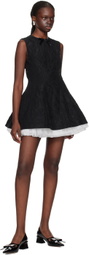 SHUSHU/TONG Black Puffy Minidress