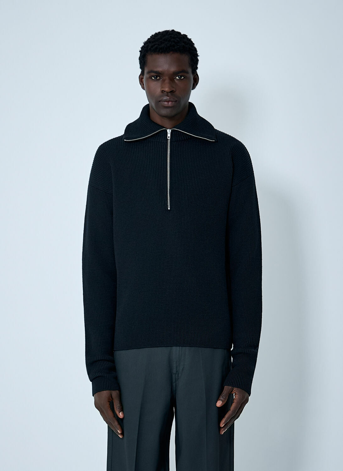 Lemaire Wool Half-Zip Sweater