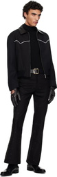 Ernest W. Baker Black Studded Five Pocket Flare Jeans