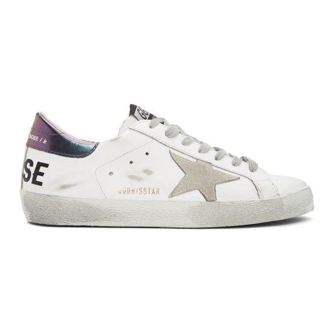 Photo: Golden Goose White and Grey Superstar Sneakers