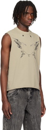 KUSIKOHC Gray Heart Tank Top