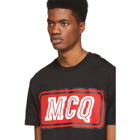 McQ Alexander McQueen Black Varsity Badge T-Shirt