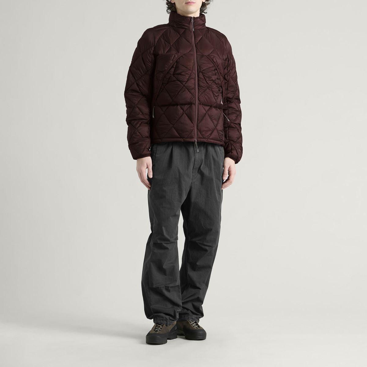 ROA Men's Nuna 800 FP Hooded Down Jacket in Burgundy
