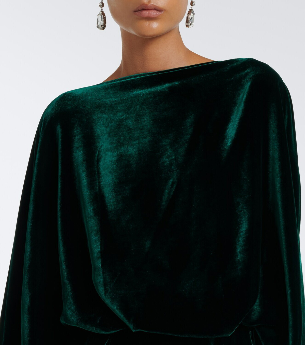 Taller Marmo Draped velvet gown