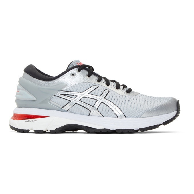 Photo: Harmony Grey and Silver Asics Edition Gel-Kayano 25 Sneakers
