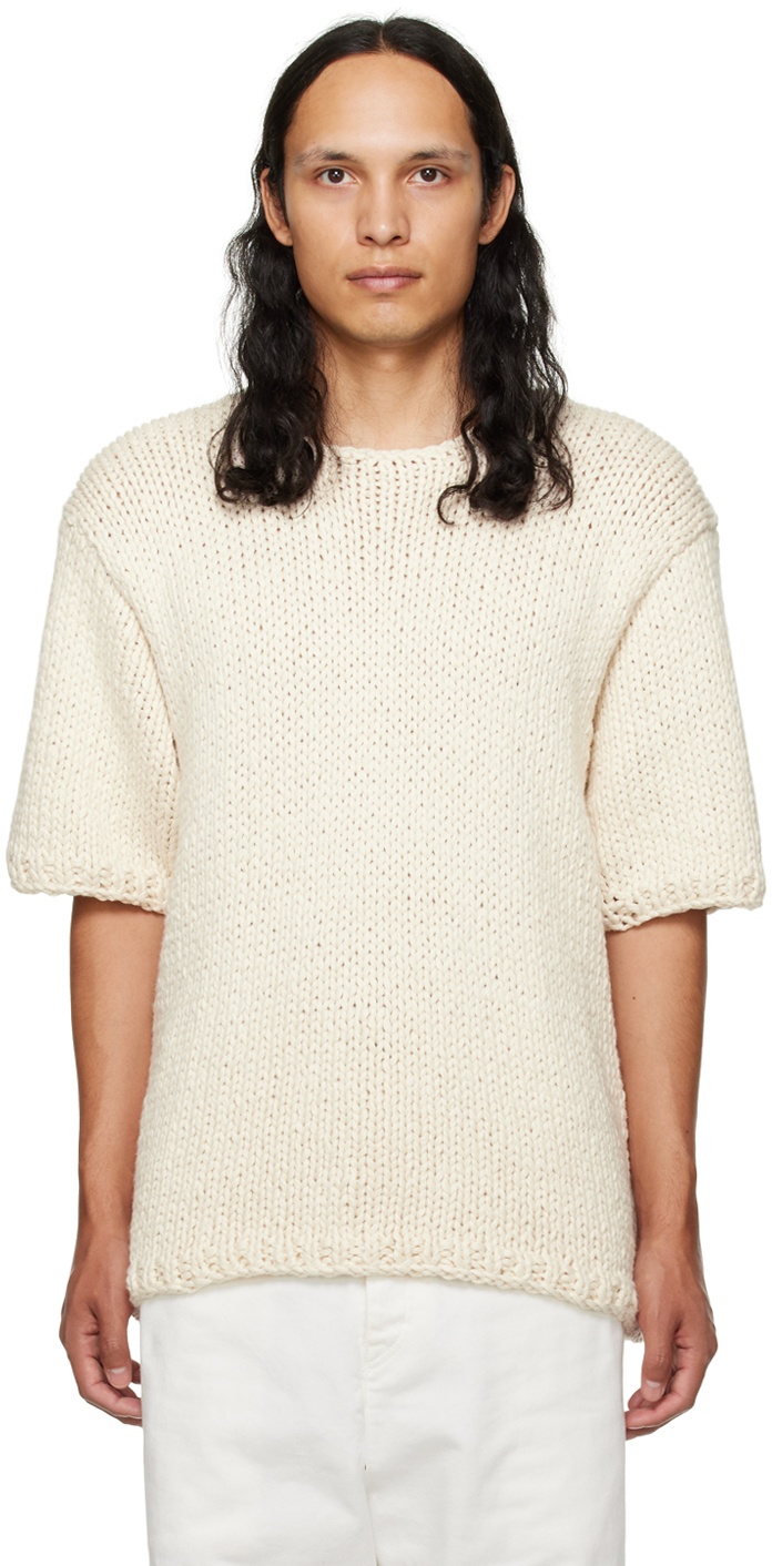 Photo: COMMAS Off-White Hand Knitted T-Shirt