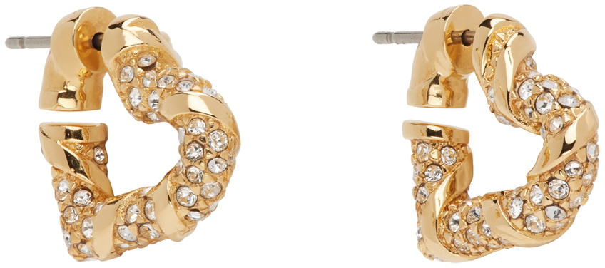 Lanvin Gold Mélodie Heart Earrings