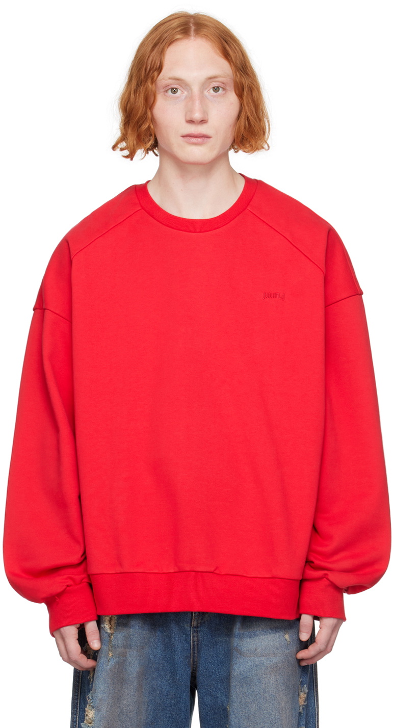 Juun.J Red Graphic Sweatshirt