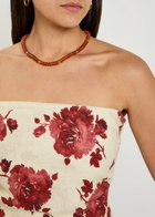 Eliou Aureo Beaded 18kt Gold-plated Necklace - Brown - One Size