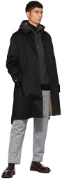 Agnona Black Cashmere Belted Coat