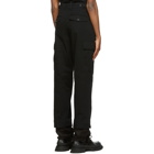 JW Anderson Black Cotton Double Hem Cargo Trousers