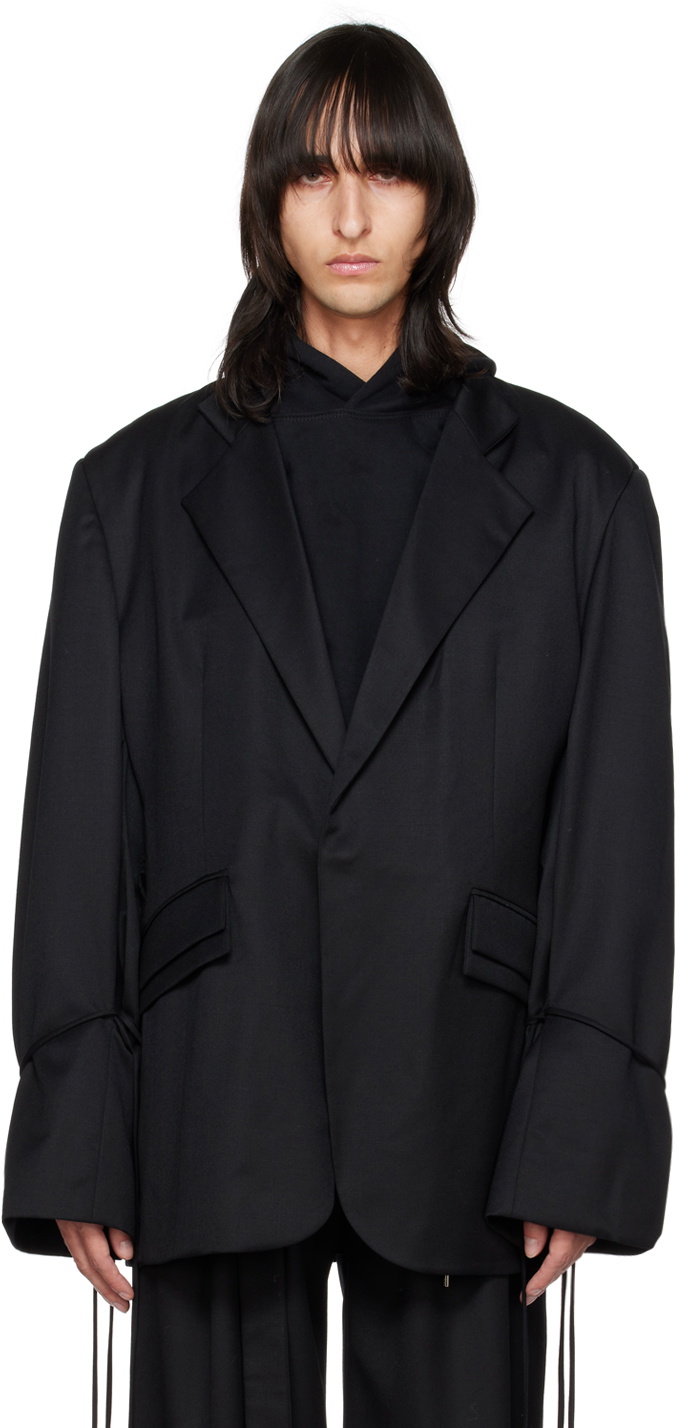 Parnell Mooney SSENSE Exclusive Black Tailored Blazer