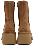 Ugg Classic Twin Seam Suede Platform Ankle Boots Tan