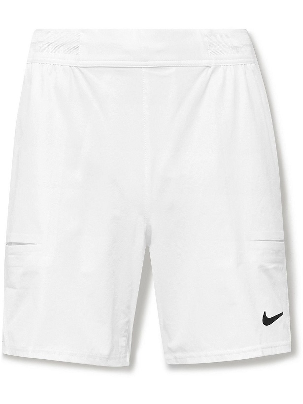 Photo: Nike Tennis - NikeCourt Advantage Recycled Dri-FIT Tennis Shorts - White