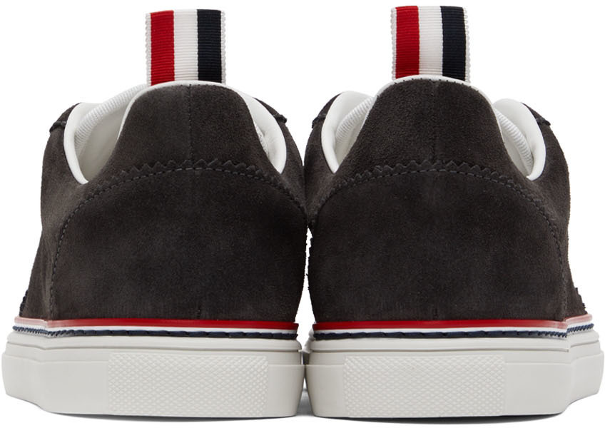 Thom Browne Gray Field Low-Top Sneakers