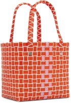 Marni Kids Orange Box Basket Bag