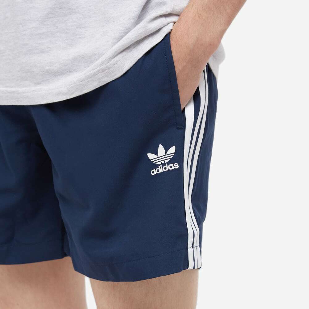 Adidas three stripe hot sale swim shorts