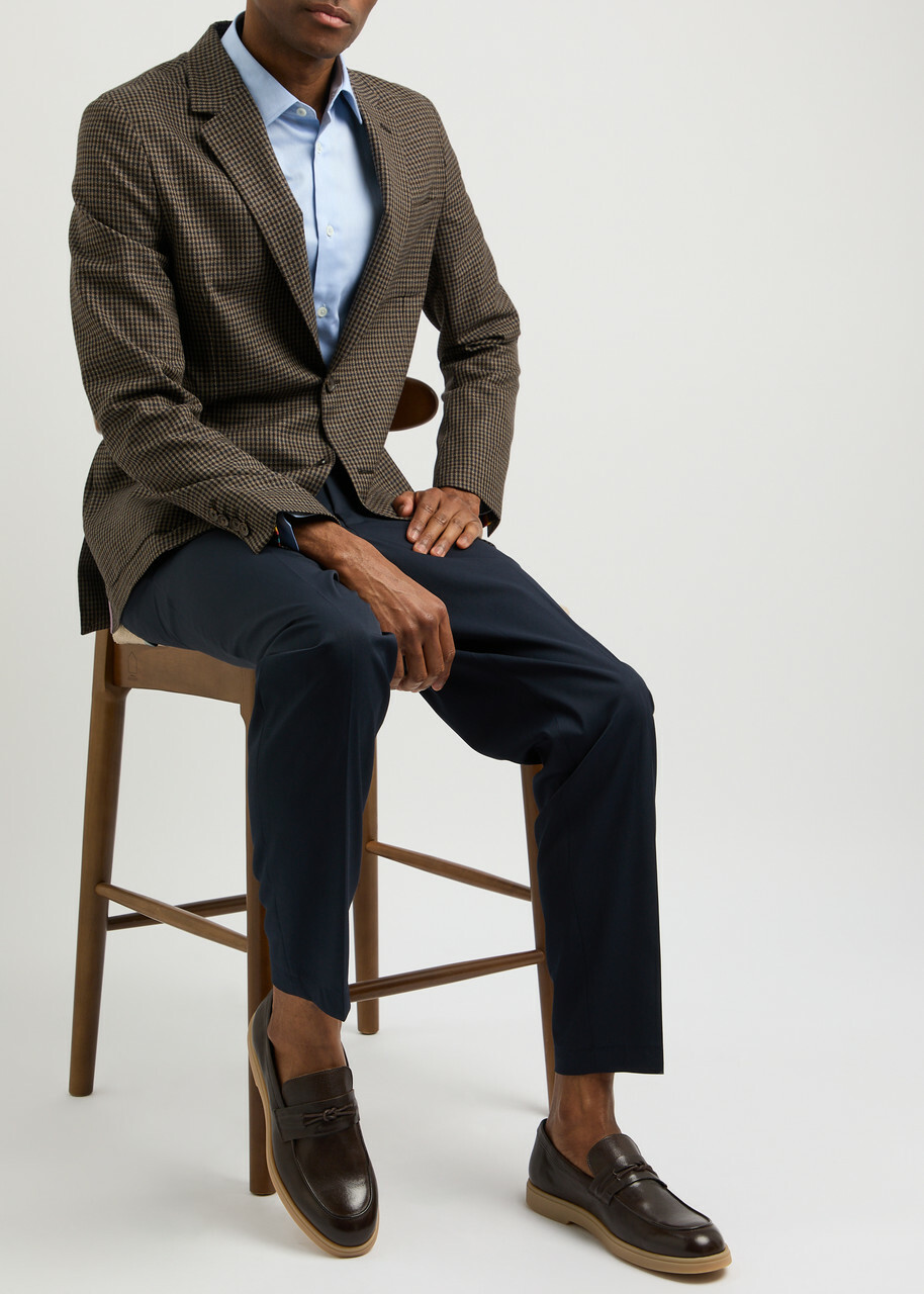 Paul Smith Montalcini Grained Leather Loafers Brown Paul Smith display picture 1